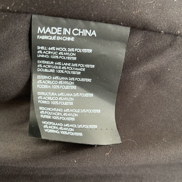 Club Monaco Tweed Long Wool Coat - Picture 7 of 10